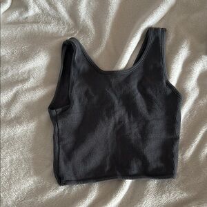 Classic Black Ribbed Tank Top